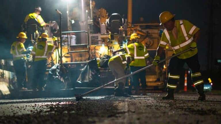 transportation construction workers on a job